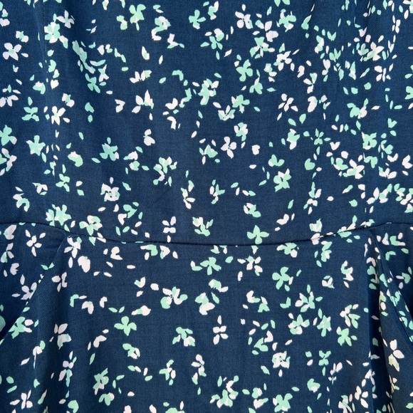 41 HAWTHORN MAXI WOMEN'S DRESS BLUE GREEN WITH POCKETS NWT - Picture 4 of 5